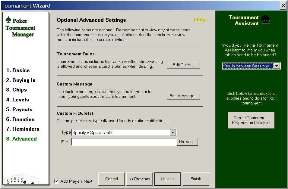 Poker Tournament Software